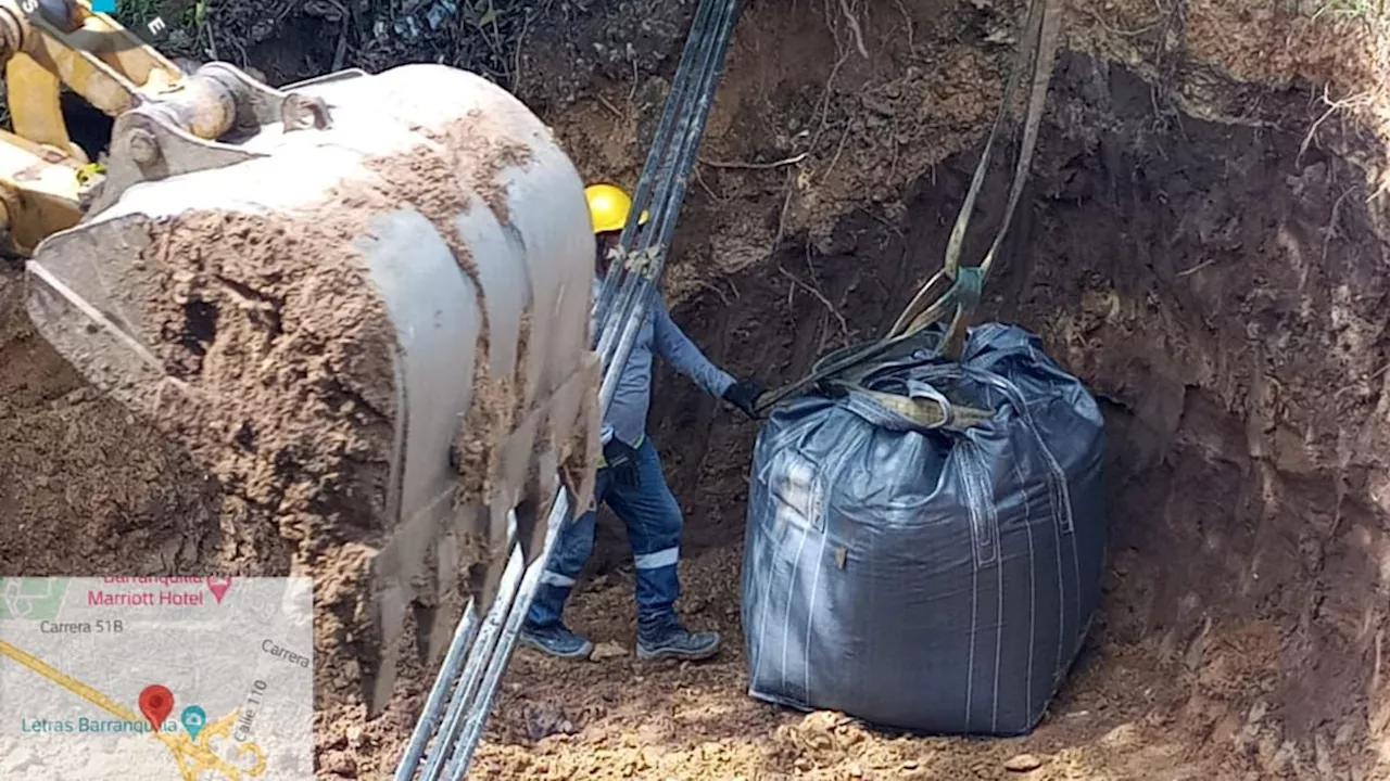 Adelantan obras de recuperación en tramo socavado de la Vía al Mar