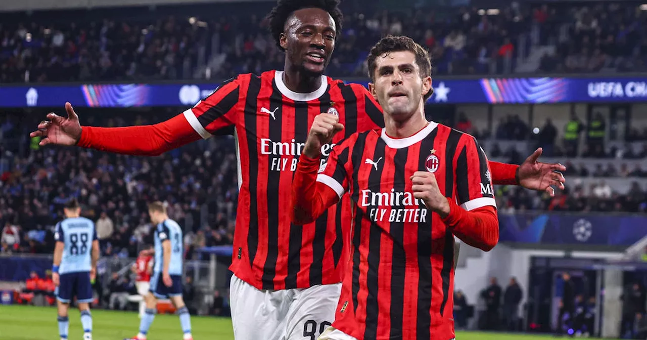 Slovan Bratislava-Milan 2-3: Pulisic-Leão-Abraham, terza di fila col brivido per i rossoneri