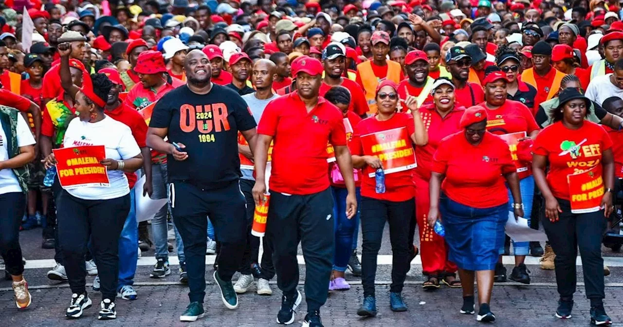 EFF marches to ConCourt in protest against Ramaphosa's Phala Phala scandal