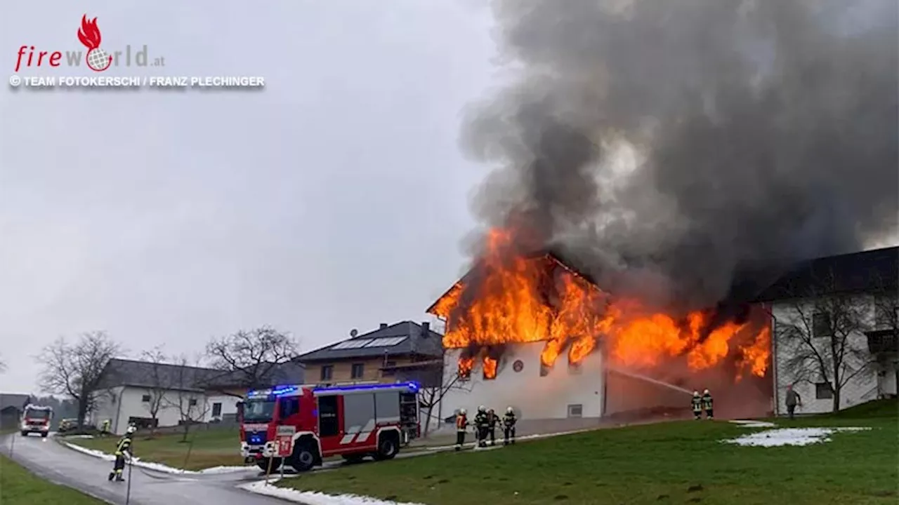 Brand in Kräutertrocknungshalle in Sarleinsbach unter Kontrolle