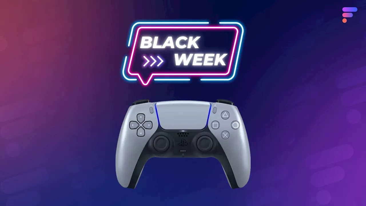 La belle manette DualSense PS5 couleur argent est à un super prix pendant la Black Friday Week