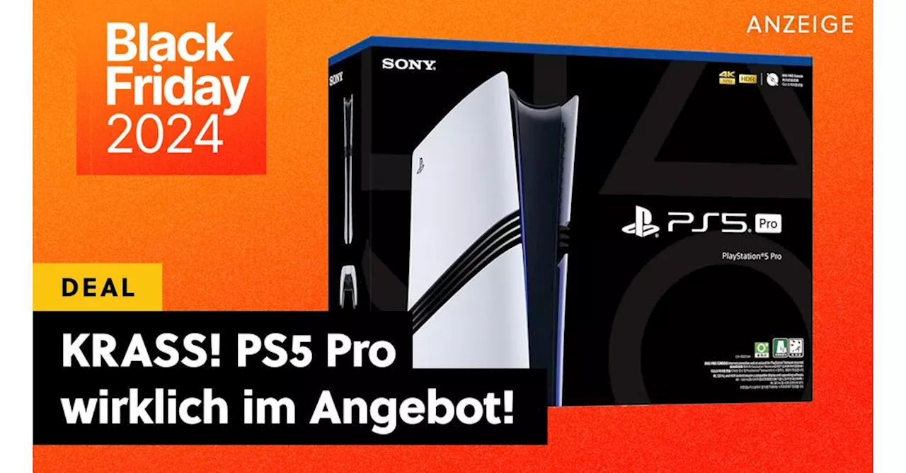 BREAKING NEWS: Die beste Konsole aller Zeiten erstmals im Angebot – PS5 Pro im Black Friday Deal!