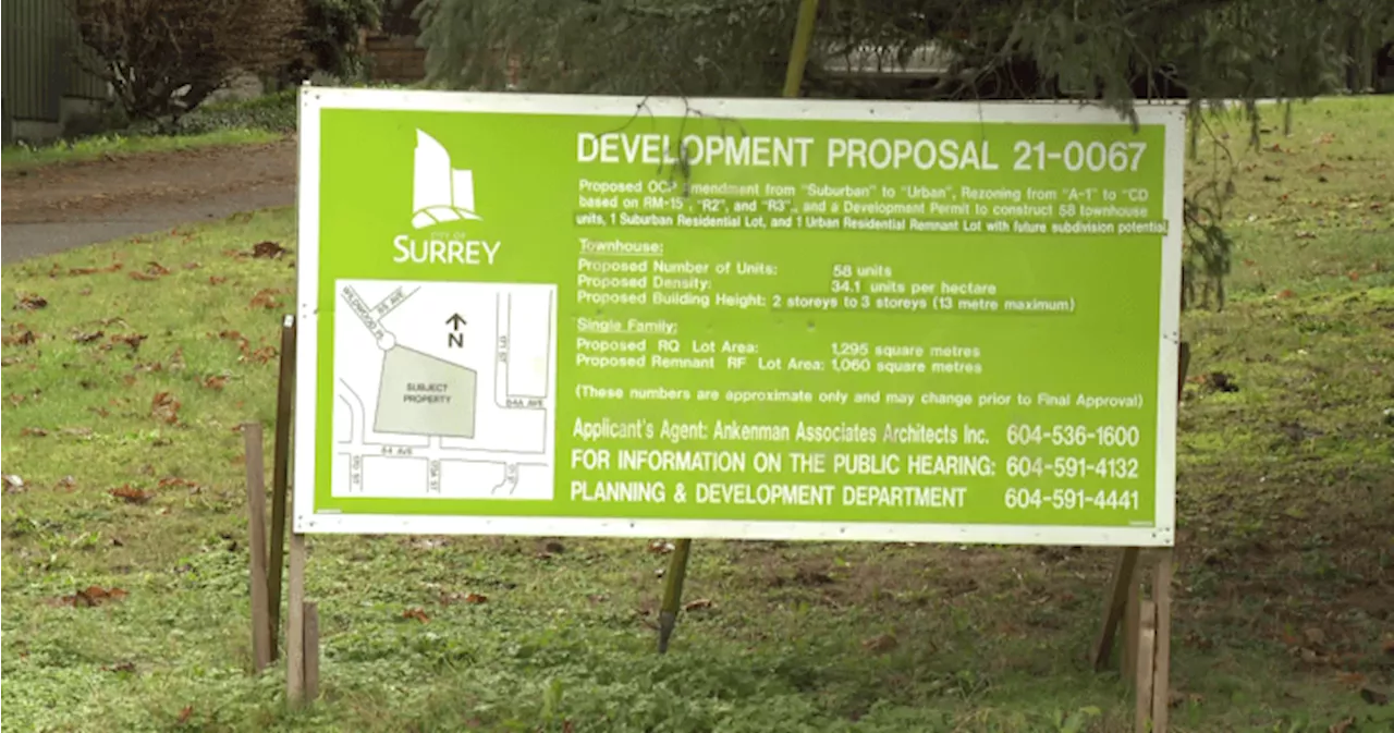 Surrey townhouses rejected in latest flareup of densification debate