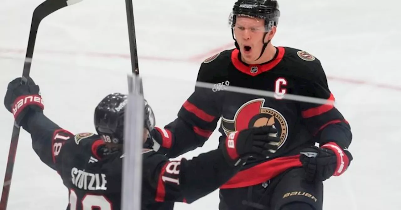 Tkachuk helps Senators snap 5-game skid with 4-3 win over Flames