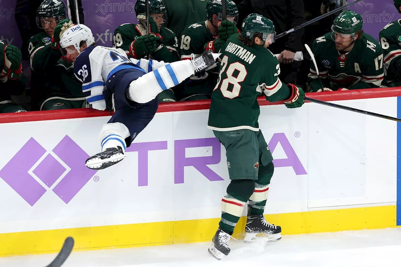 Hellebuyck makes 43 saves, Iafallo scores twice to give Jets 4-1 win over Wild