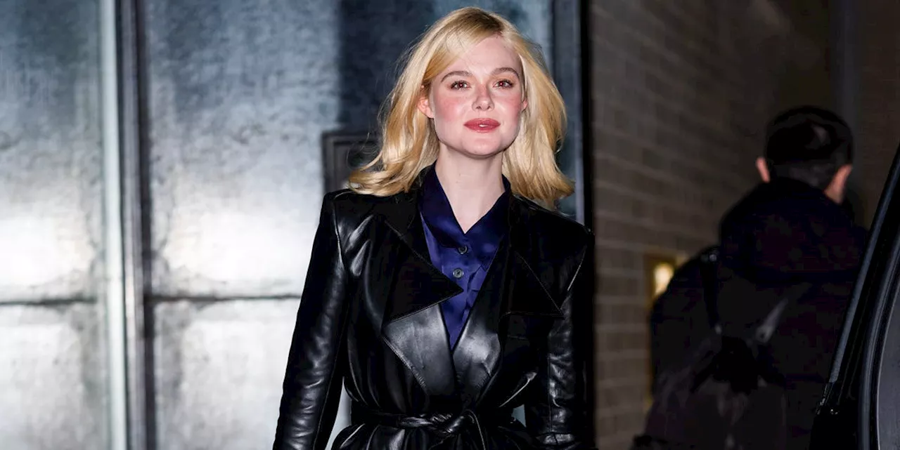 Elle Fanning Goes Full Matrix for a Night Out in New York City