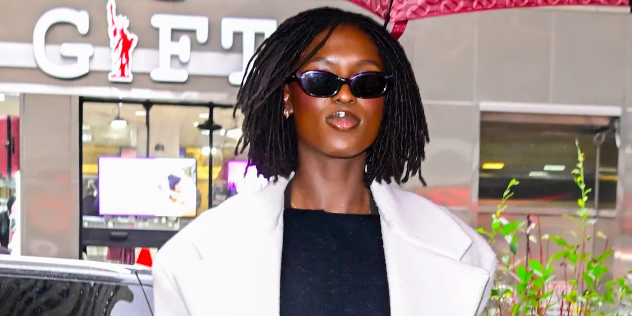 Jodie Turner-Smith Tries Out the Tights-As-Pants Trend for the Holidays