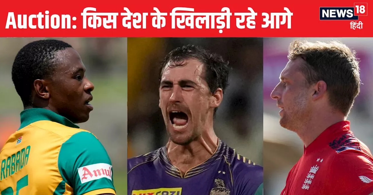 IPL Auction: ऑस्ट्रेलिया से अधिक बोली इस देश के खिलाड़ियों पर लगी, पर ज्यादा पैसे किसी और देश के खिलाड़ी ले...