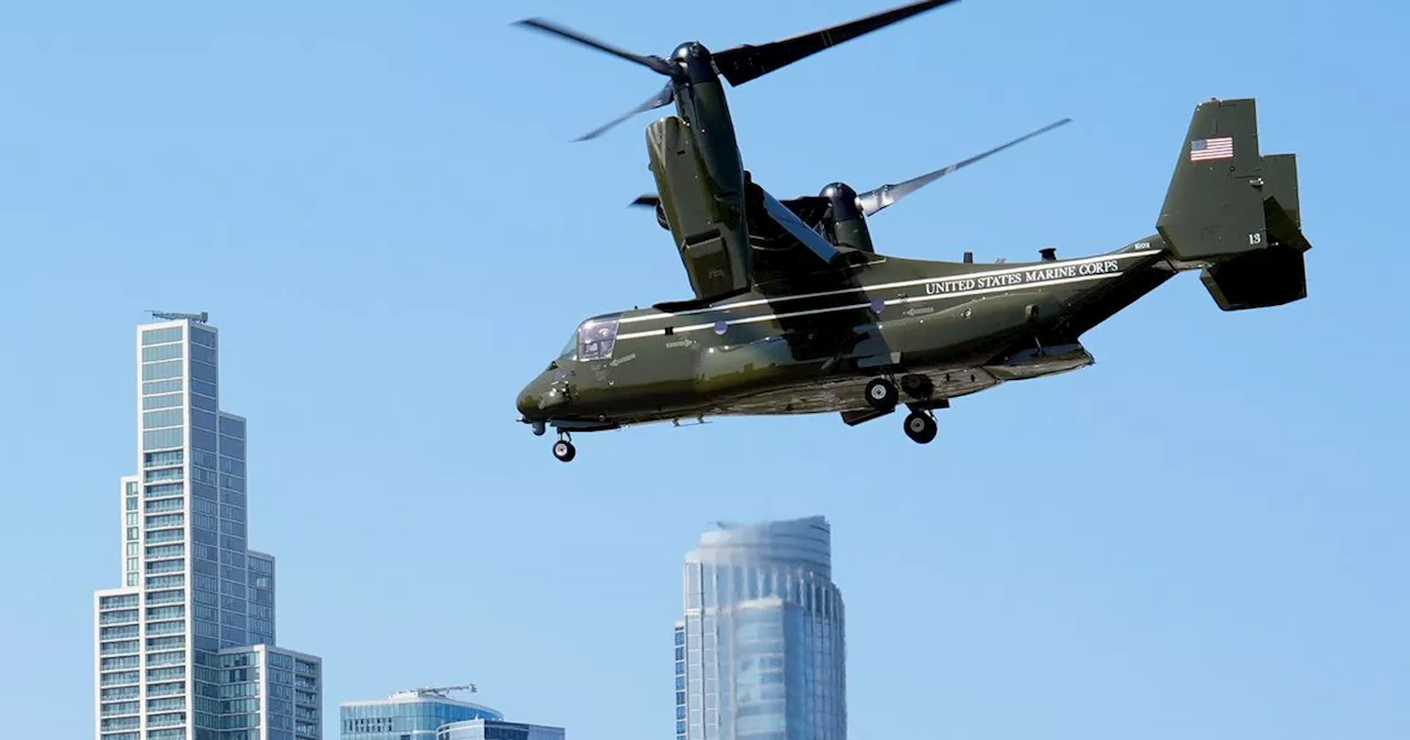 Osprey Used for White House Transport Grounded Due to Safety Concerns