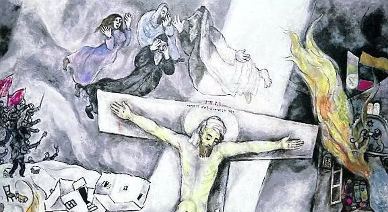 La Crocifissione Bianca di Chagall l'icona del Giubileo arriva a Roma per la prima volta