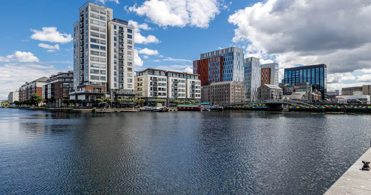 Panoramic city views from Millenium Tower penthouse in Dublin docklands for €2m