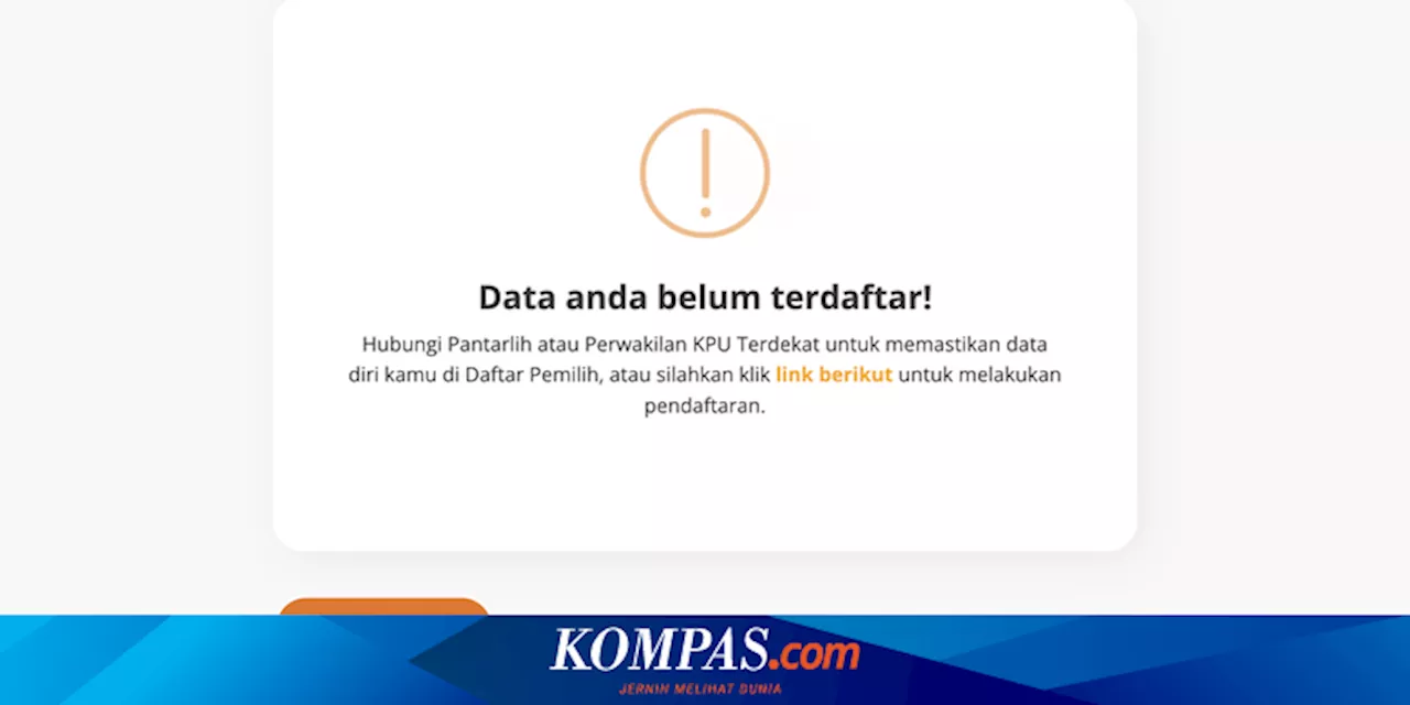 Nama Tidak Muncul Saat Cek DPT Online, Bagaimana Solusinya?