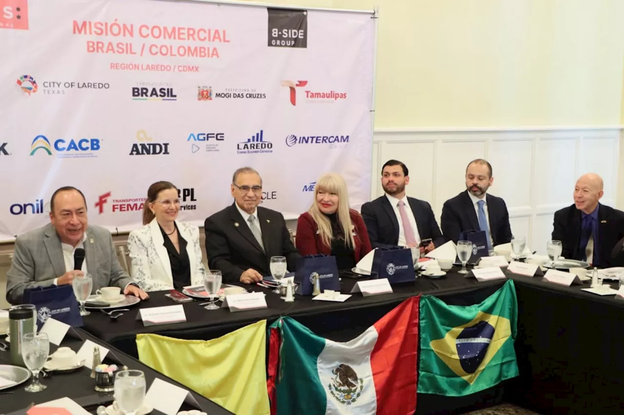 Tamaulipas refuerza lazos comerciales con Brasil y Colombia