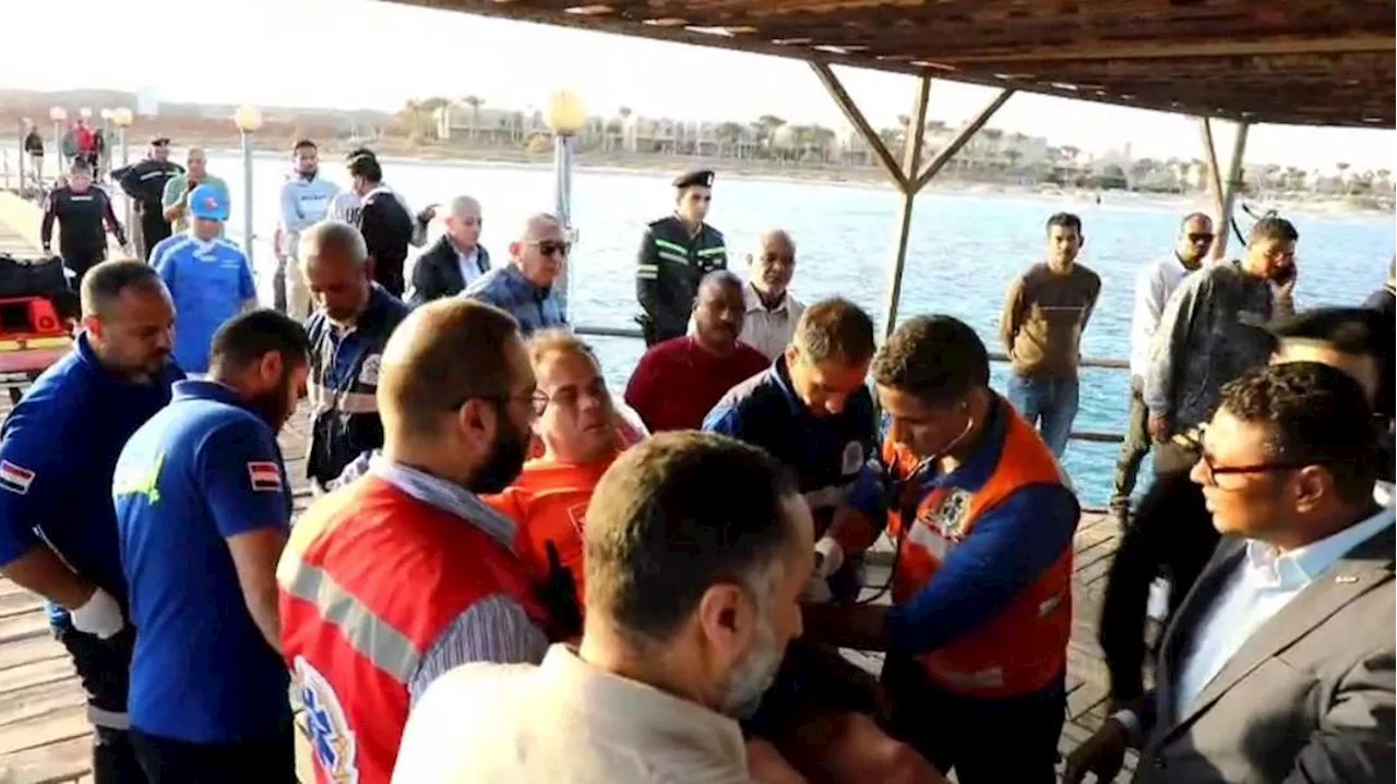 Three bodies recovered from capsized yacht off Red Sea - with 13 still missing