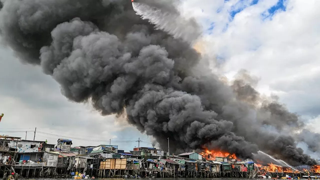 Kebakaran 8 Jam di Permukiman Kumuh Terbesar Manila Filipina, 1.000 Rumah Hancur