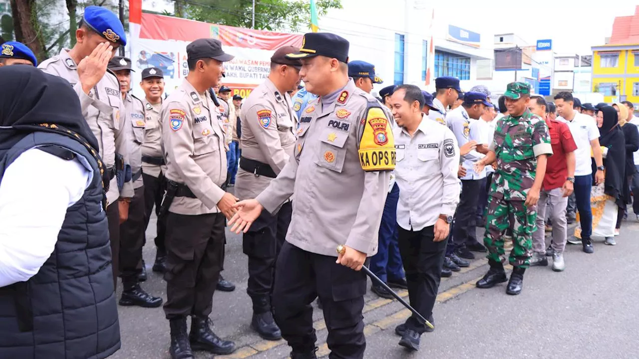 Ratusan Polisi dan Pengawas Bawaslu Dikerahkan Awasi Masa Tenang Pilkada Rokan Hilir