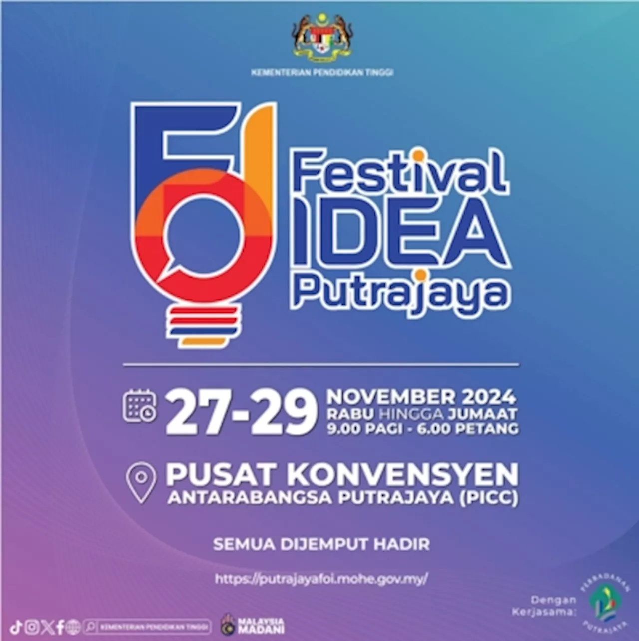 Putrajaya Festival of Ideas: A platform for universities to showcase latest technologies