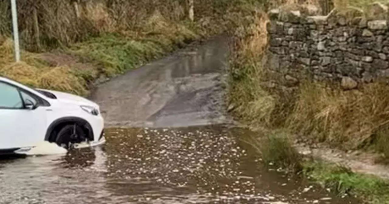 Elderly man dies after car enters water in Lancashire amid Storm Bert chaos