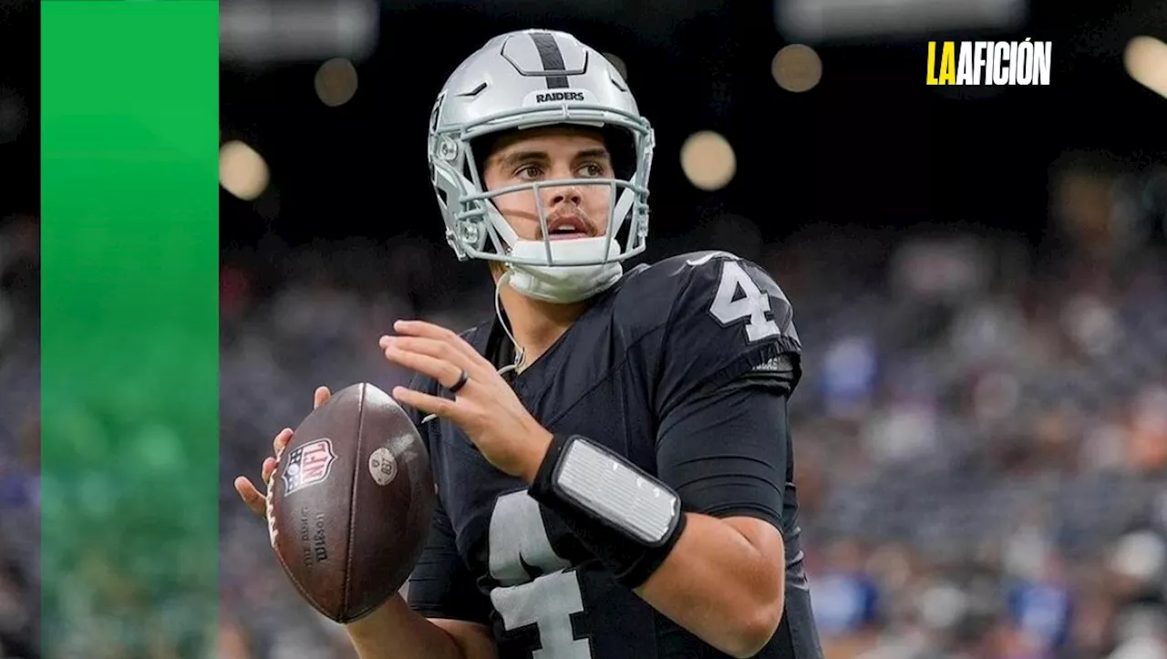 Aidan O'Connell regresa a entrenar con Las Vegas Raiders