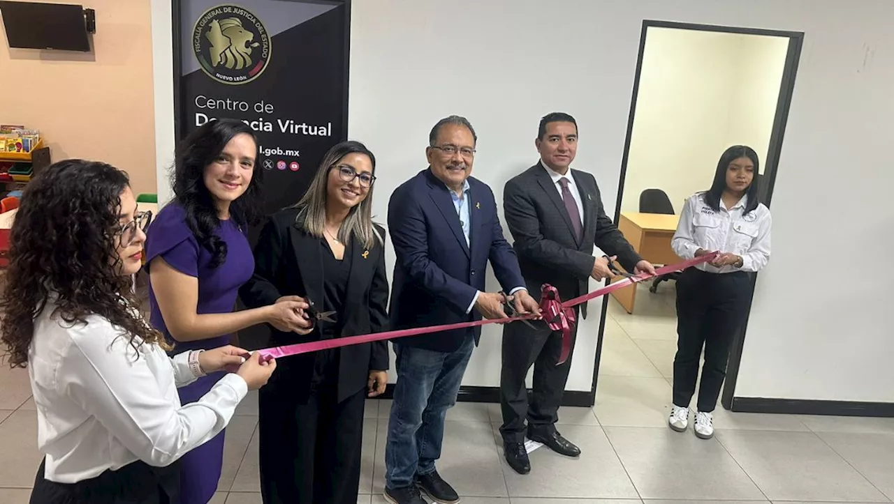 Escobedo y Fiscalía de Nuevo León inauguran centro de denuncia virtual