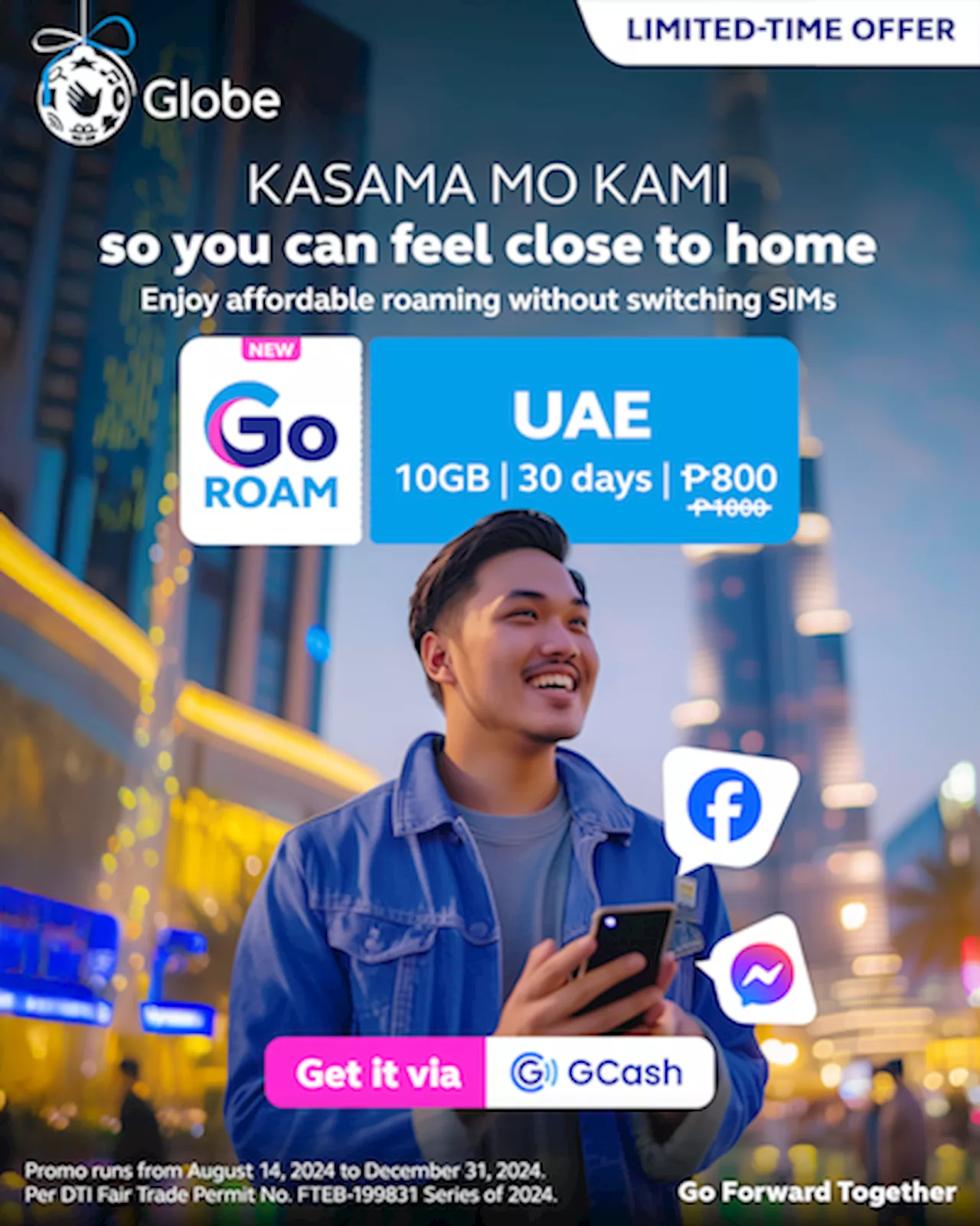 Globe Launches Enhanced GoRoam UAE for Filipino Expatriates