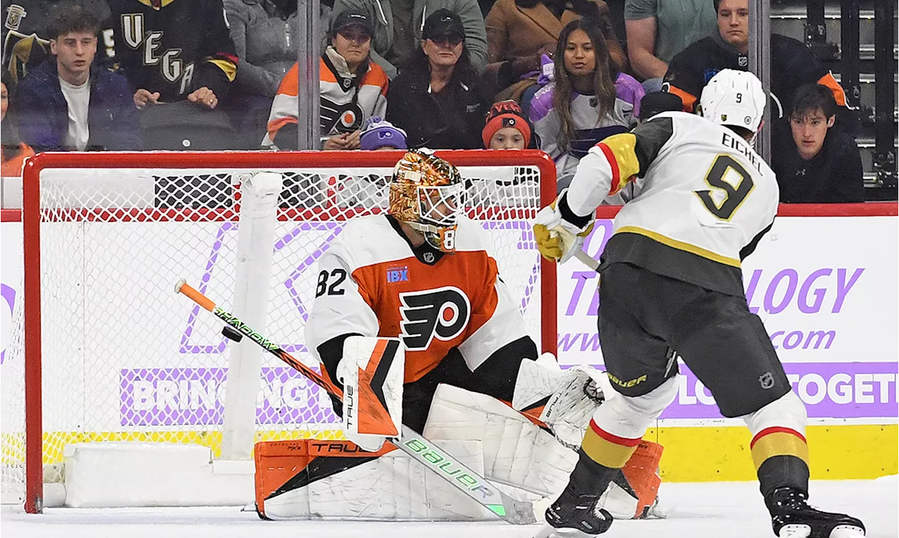 Flyers can't hold 3-0 lead, fall to Golden Knights in shootout