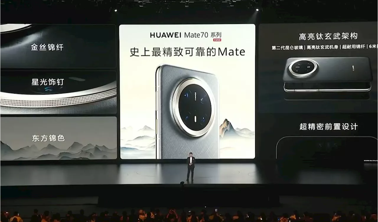 Huawei launches first phones capable of running its new self-developed operating system