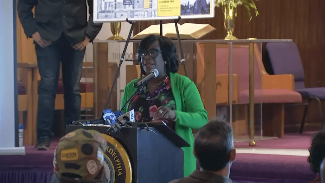 Mayor Cherelle Parker makes pro-Sixers arena case at community meeting