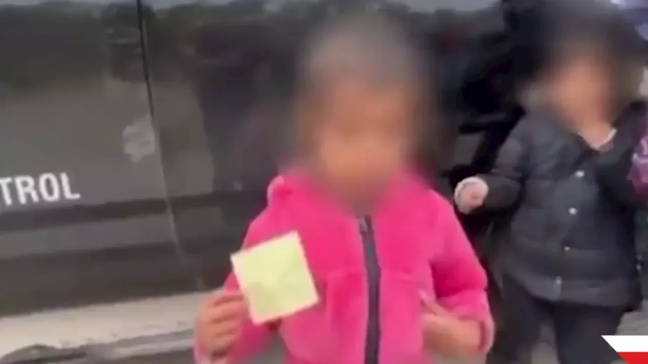 Doloroso video: niña de dos años fue abandonada y cruzó sola la frontera a Estados Unidos