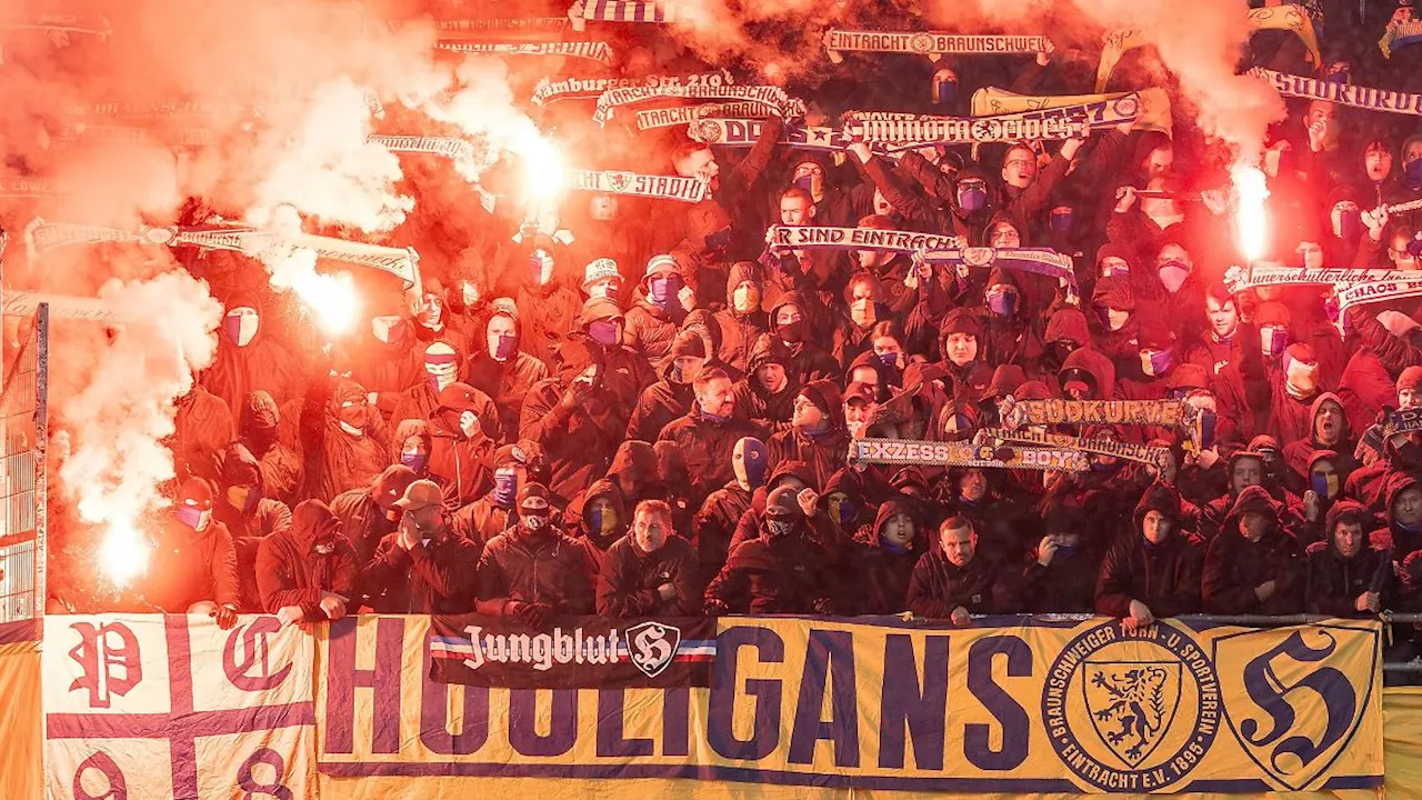 Niedersachsen & Bremen: Hohe Pyro-Strafe für Eintracht Braunschweig halbiert