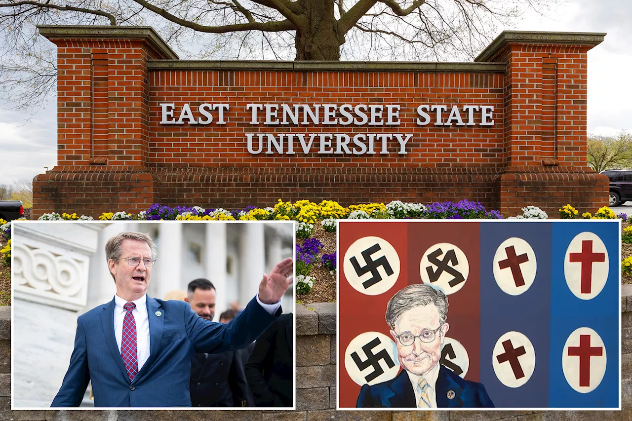 East Tenn. State University art exhibit featuring Trump alongside swastikas, Ku Klux Klan hoods sparks outrage