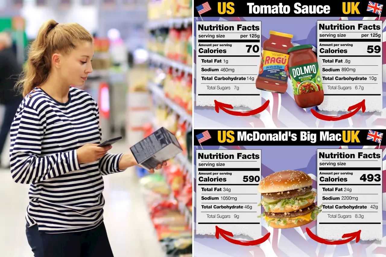 Is American food really unhealthier? How pasta sauce, peanut butter and even Big Macs stack up to their British counterparts