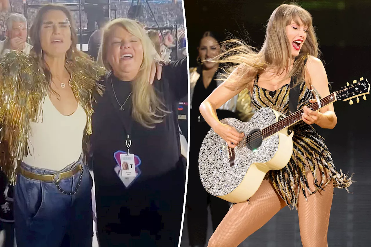 Watch Brooke Shields sing and dance with Taylor Swift's mom, Andrea, at Eras Tour in Toronto