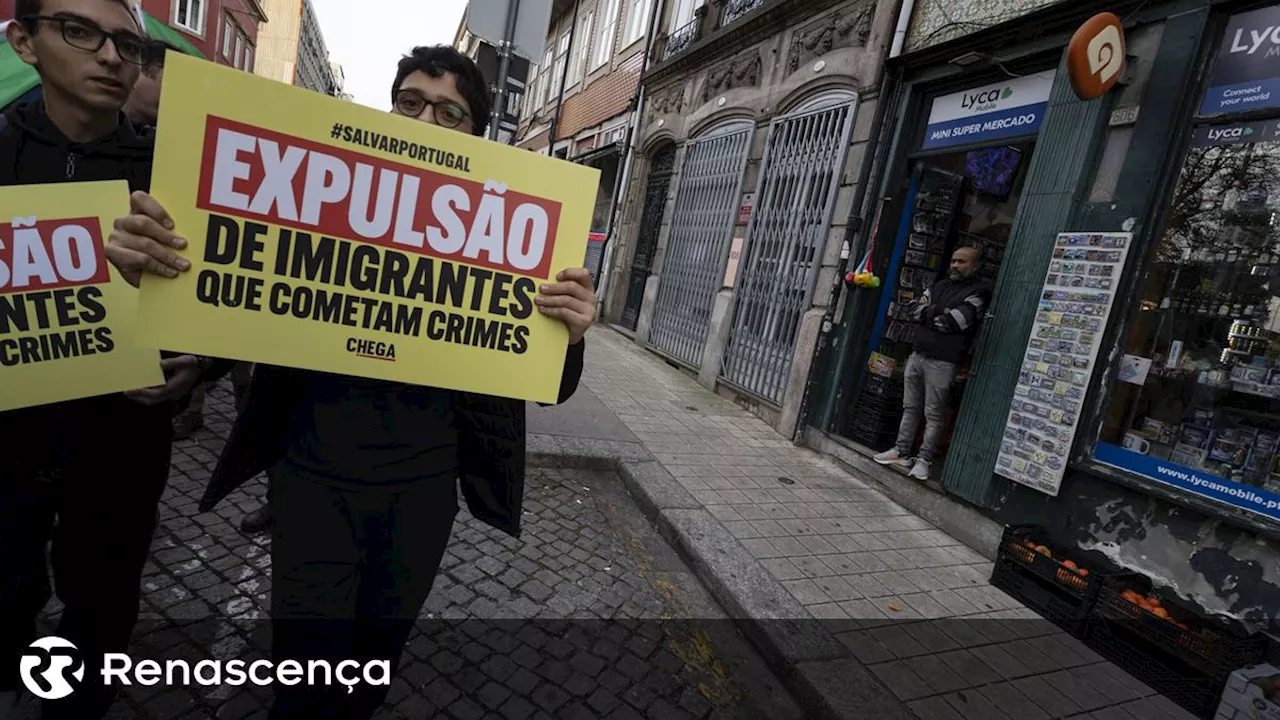 Chega Organiza Manifestação Contra a Imigração Descontrolada em Porto