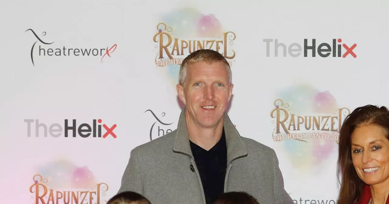 Henry Shefflin pictured with wife Deirdre and his two sons for panto night out