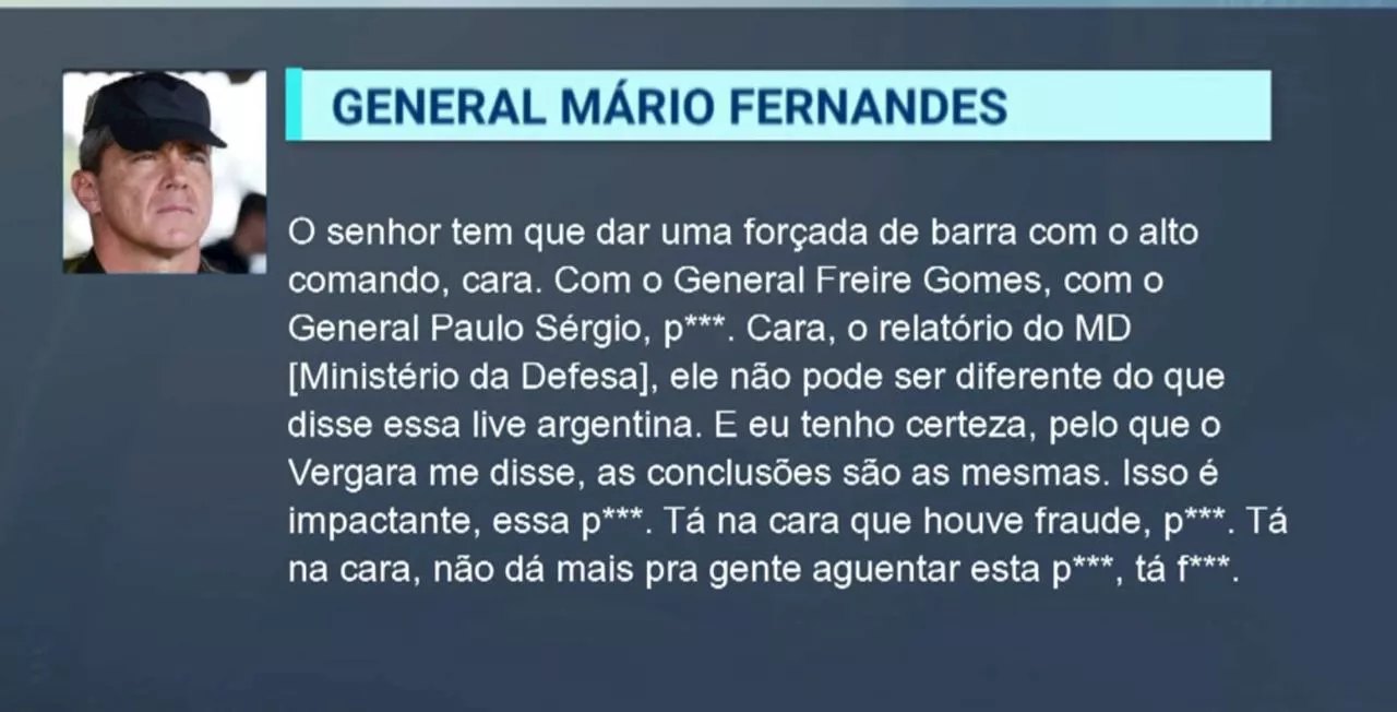 Áudios revelam militares discutindo golpe de Estado após vitória de Lula em 2022