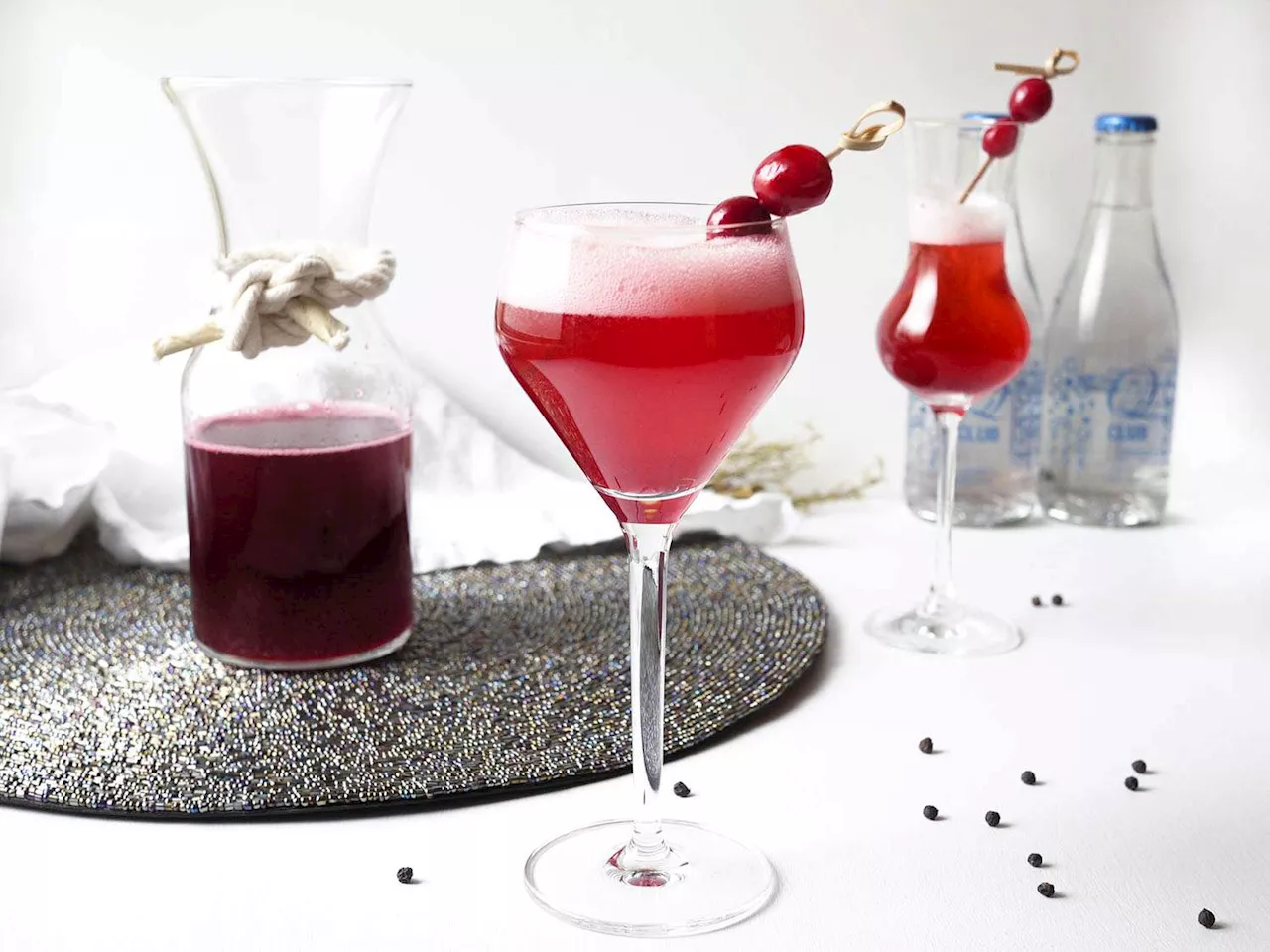 Tangy Cranberry–Black Pepper Shrub Cocktail Recipe