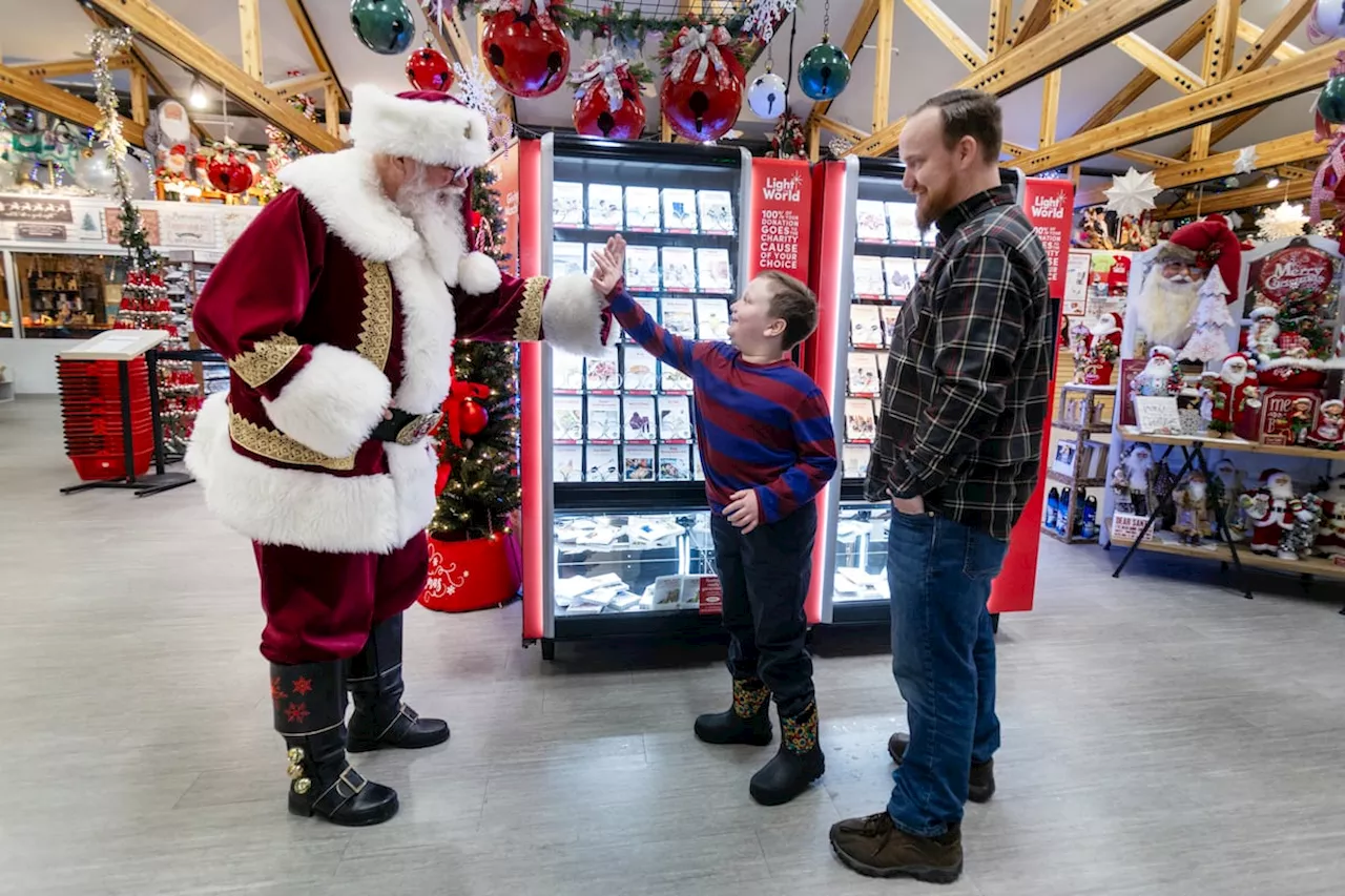 Santa welcomes a gift — one that keeps on giving — from the LDS Church to North Pole