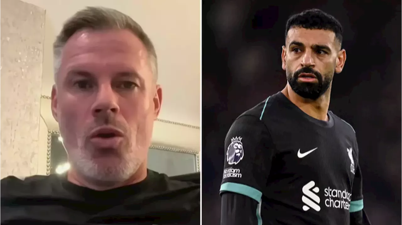 Jamie Carragher loses temper in angry exchange with Liverpool fan over 'selfish' Mo Salah contract claim