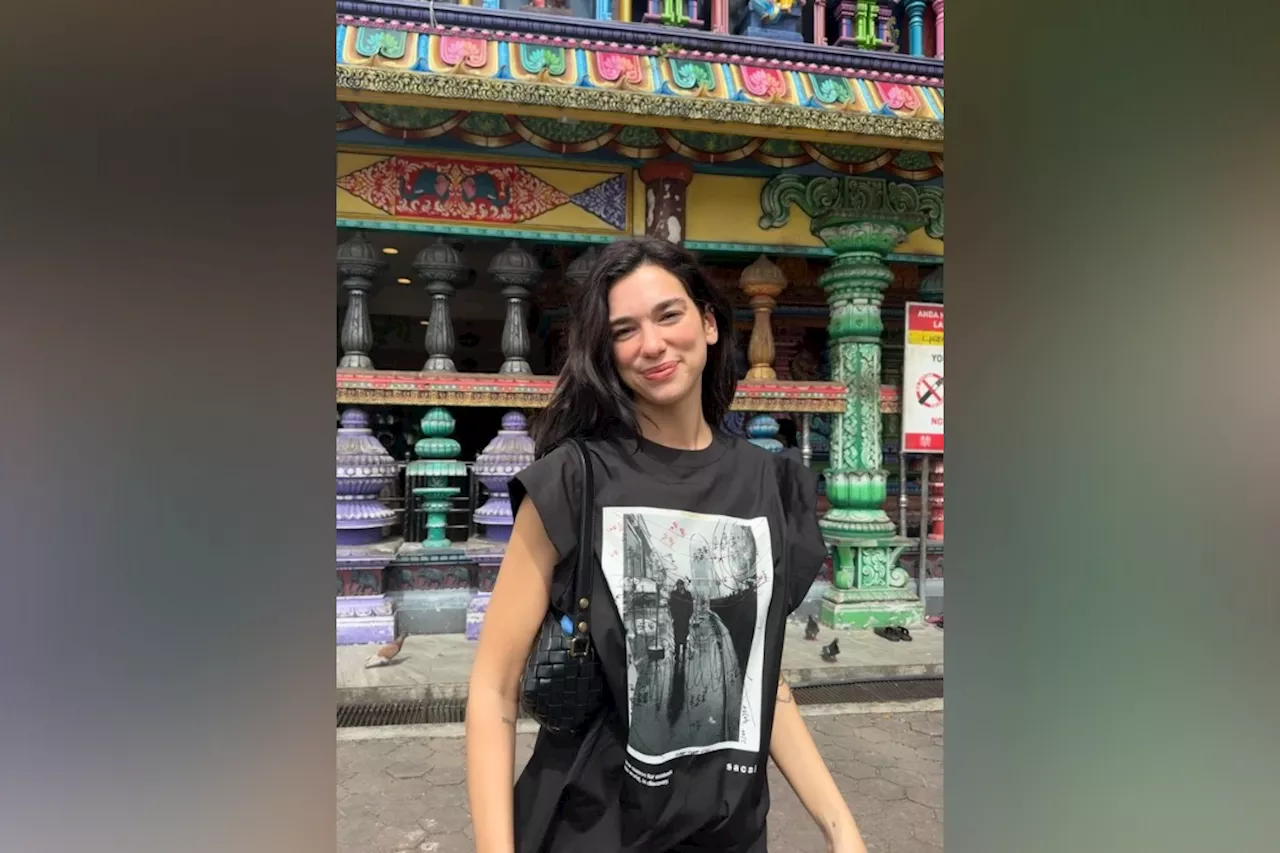 Dua Lipa spotted at Batu Caves after KL concert