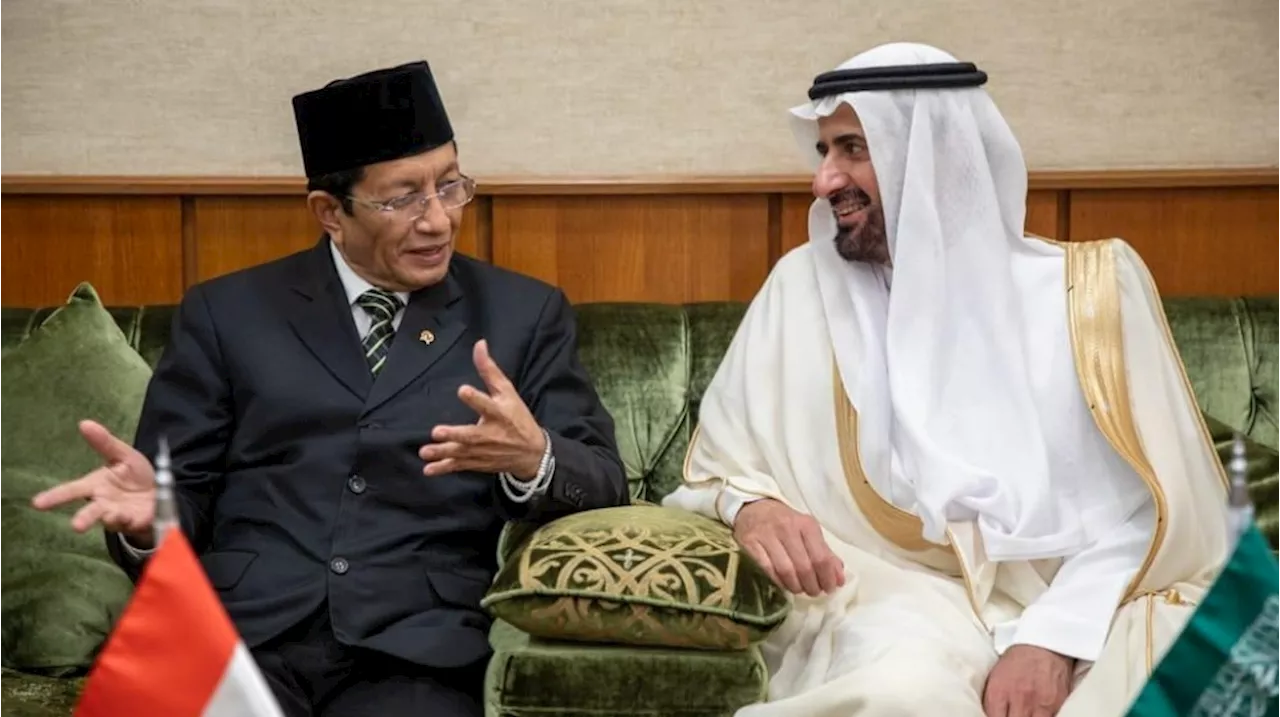 Menag Nasruddin Umar Bahas Inovasi Pelayanan Haji dengan Menteri Tawfiq Al Rabiah di Masjidil Haram