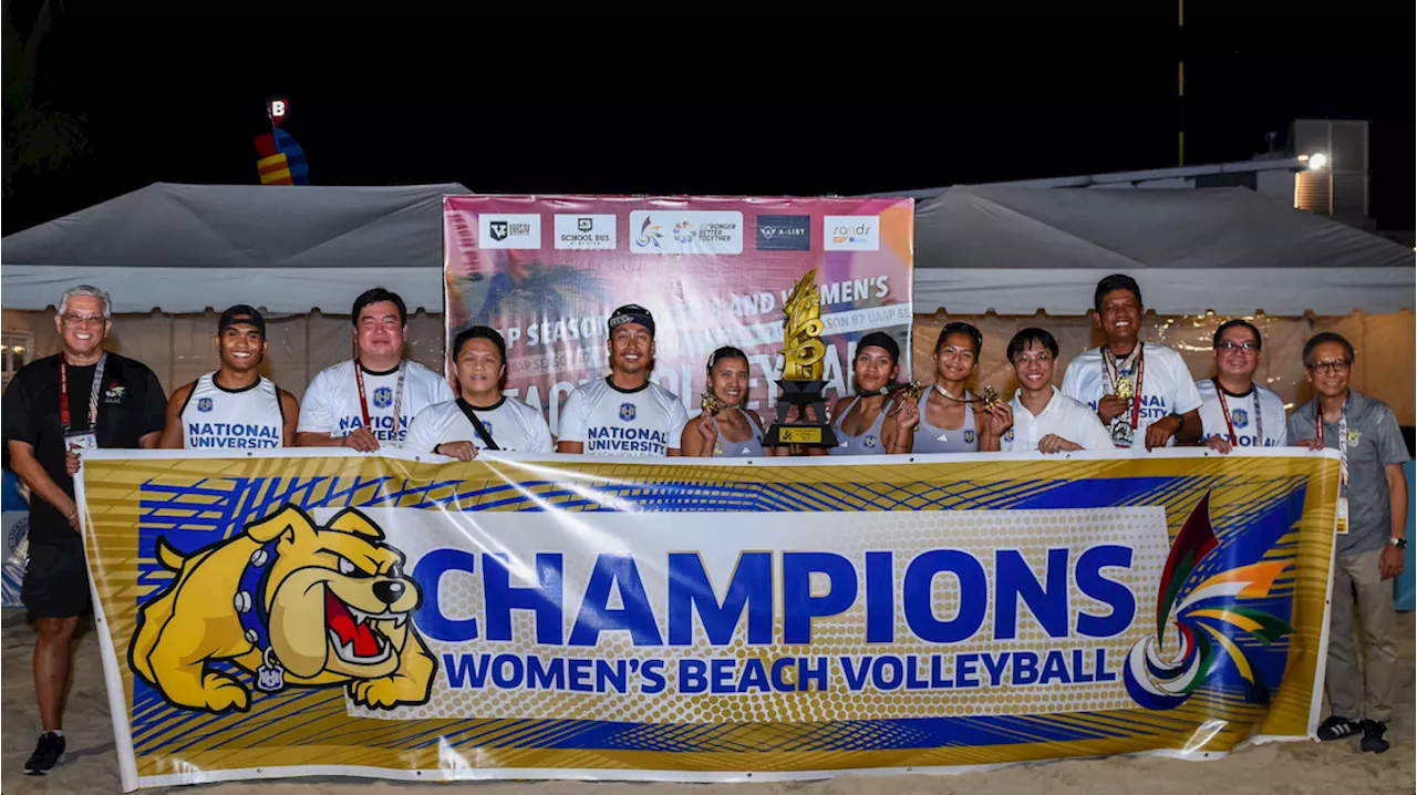 NU bags first-ever UAAP women's beach volley crown