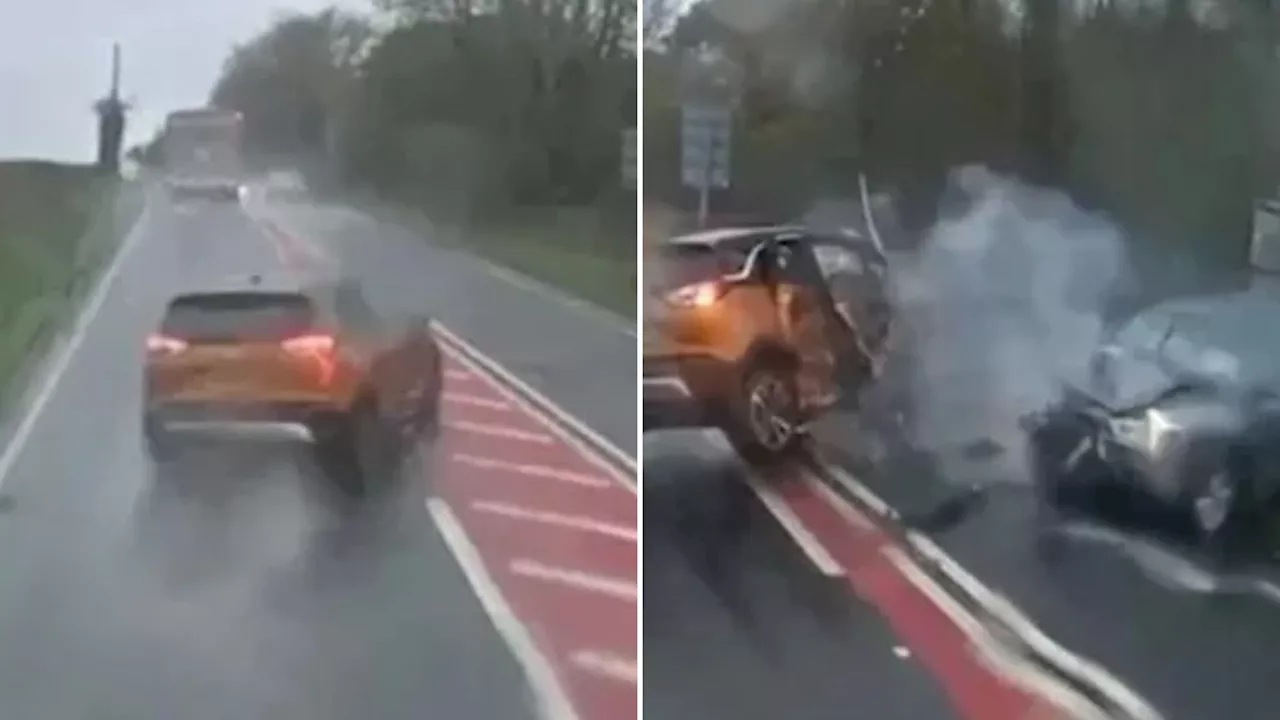 Idiot Driver Causes Fatal Crash After Overtaking HGV