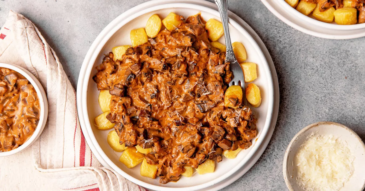 Gnocchi with Creamy Mushroom Ragu Recipe