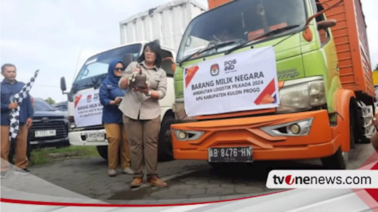 Dikawal Ketat Polisi, Logistik Pilkada Kulon Progo 2024 Didistribusikan ke 754 TPS