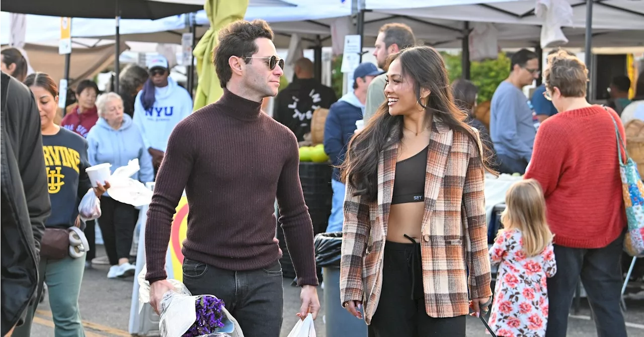 Jenn Tran and Sasha Farber Coordinate Their Chill Coffee-Coded Outfits