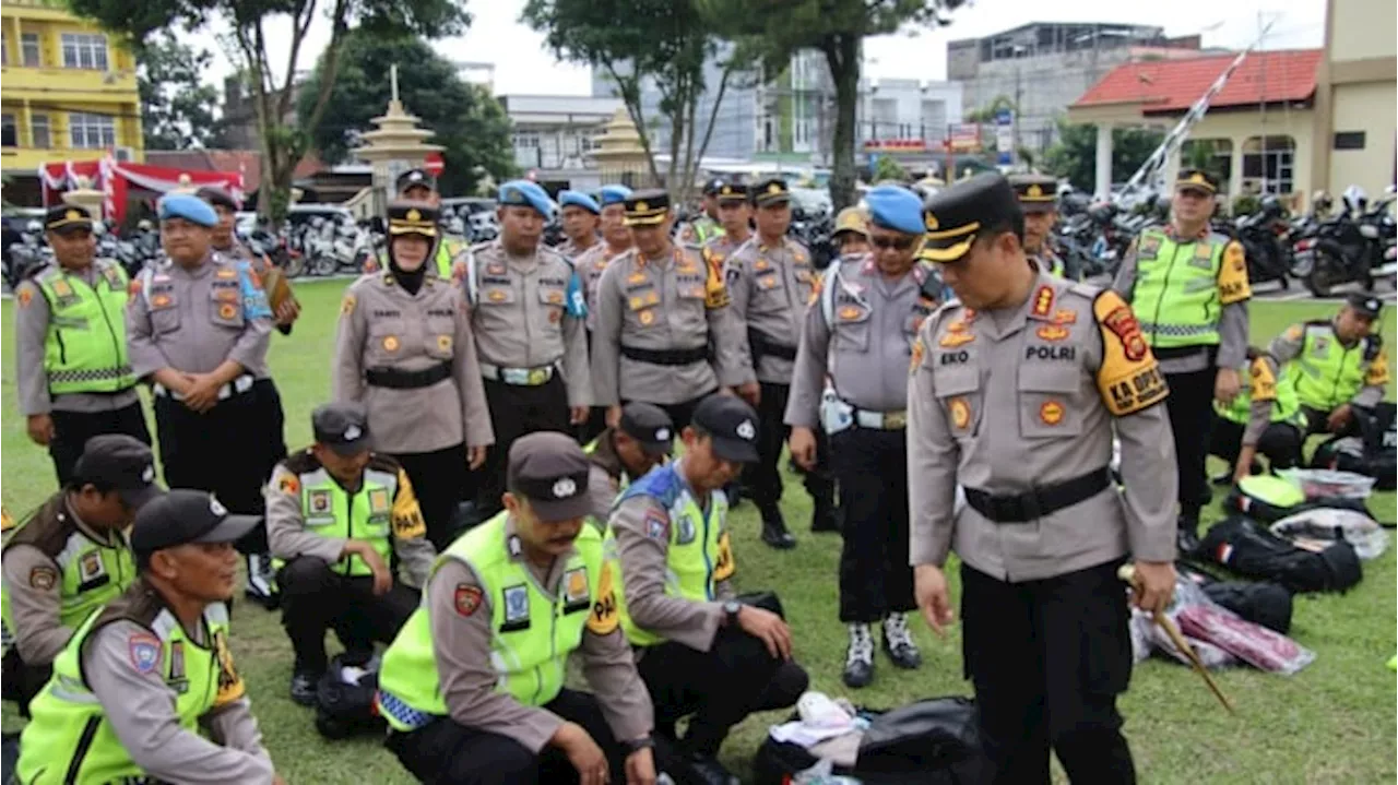 Ratusan Personel Polresta Jambi Amankan Pilkada 2024