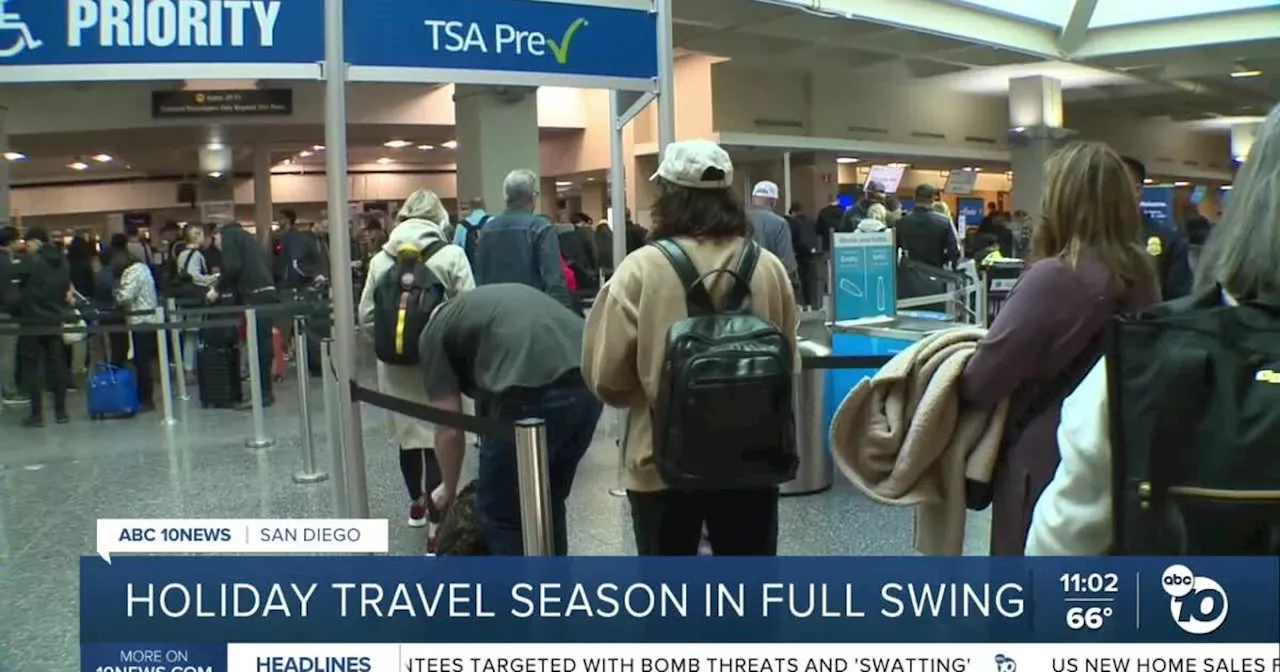 Busy Thanksgiving Eve for travelers at San Diego International Airport