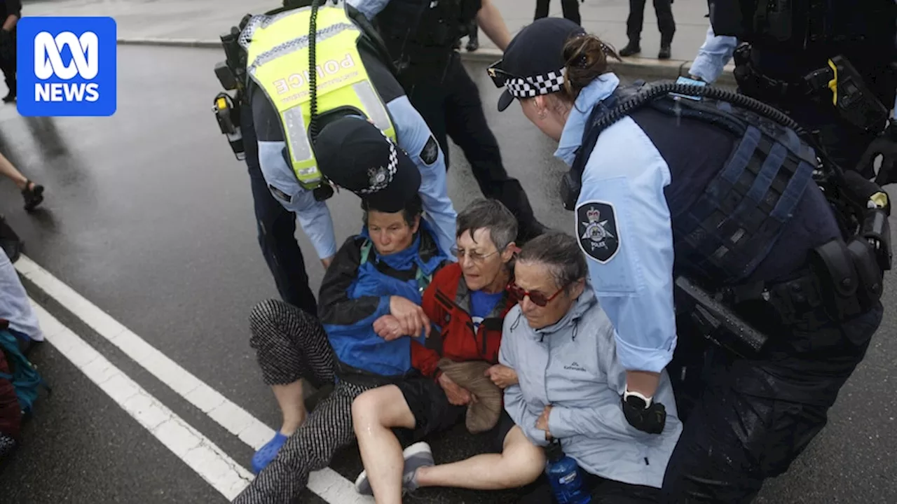 ACT police arrest 22 Rising Tide climate action protesters at Parliament House