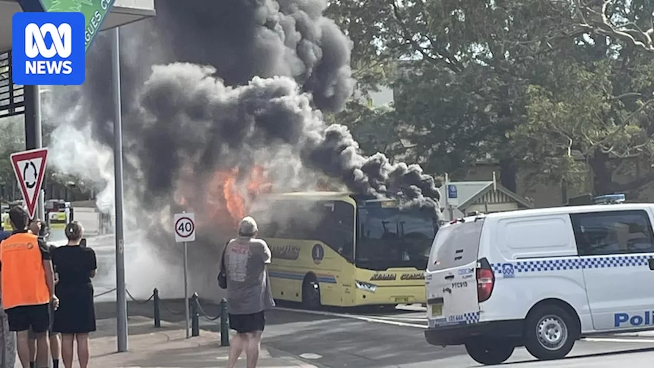 School students safely evacuated from school bus fire in Kiama CBD